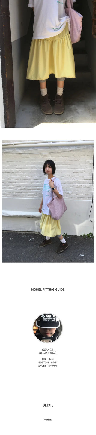 [4 colors] Lace skirt
