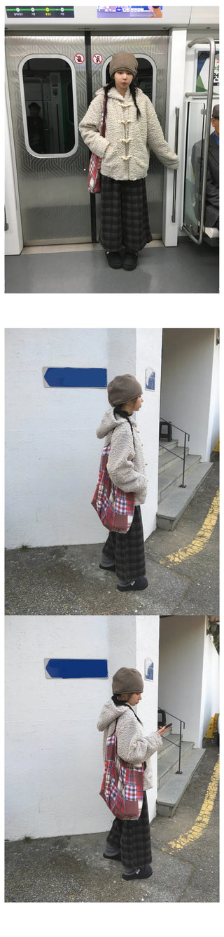 (2 color) Checkered bag