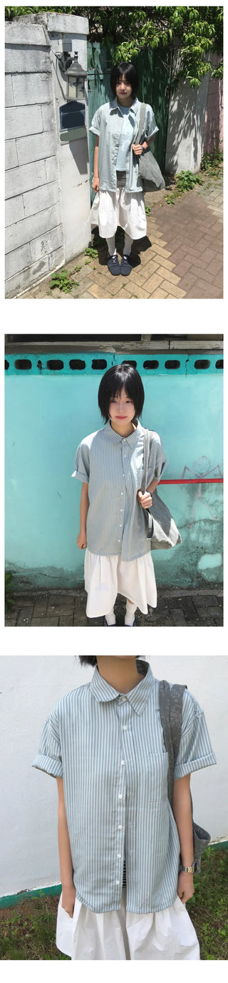 [3 colors] Short-sleeved T-shirt