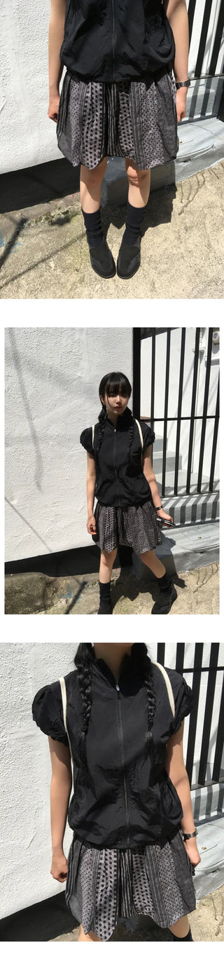 Pumpkin print skirt