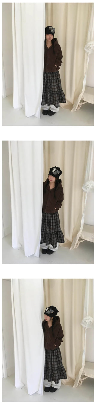 (1 color) Patch Button Beanie