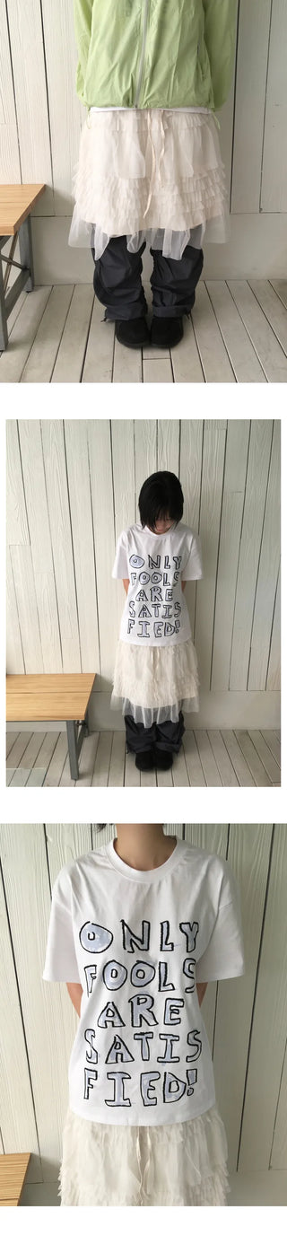 (2 colors) Crayon Short-Sleeved T-Shirt