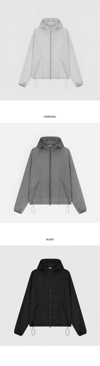 [5 colors] Hooded Windbreaker
