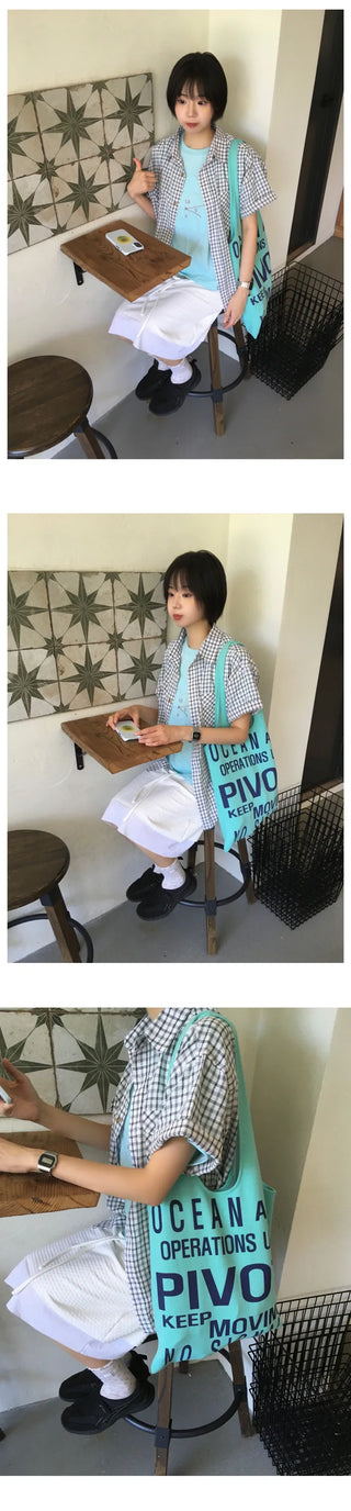 [3 colors] Letter Shoulder Bag
