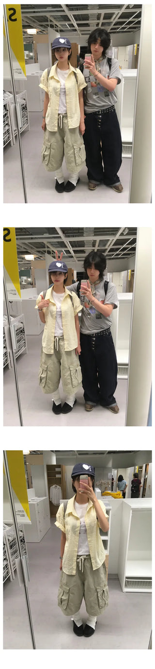 [3 colors] Cargo Bermuda Pants