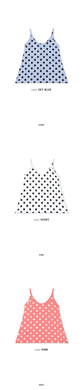 [5 colors] Dot String Camisole