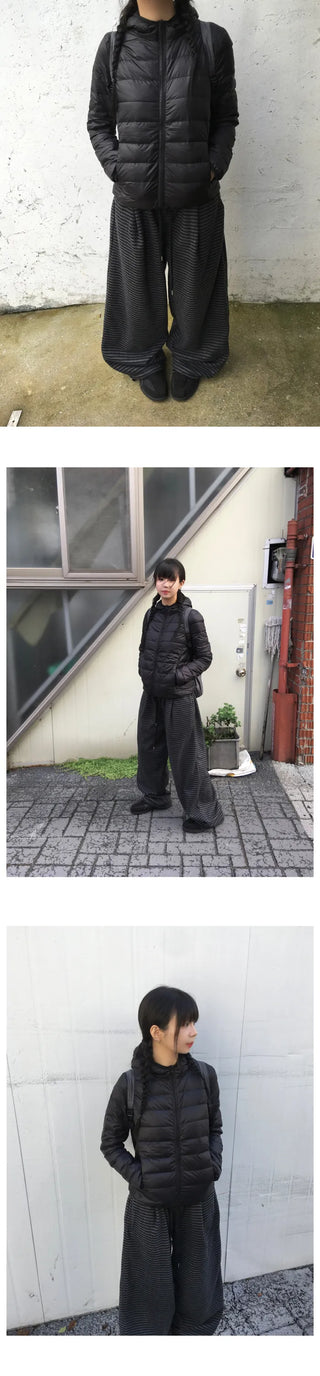 (2 colors) Striped Wide Fleece Pants