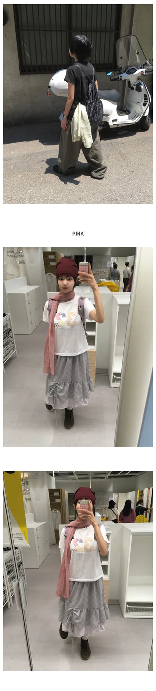 [4 colors] Wrinkle Scarf