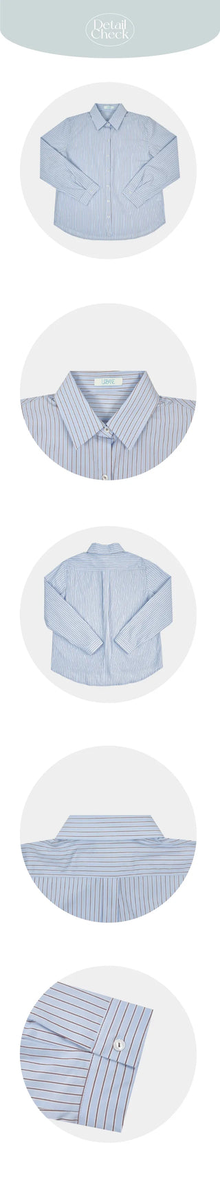 Loose-fit striped shirt