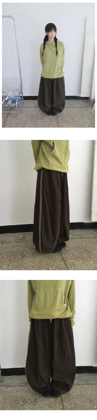 (3 colors) Waffle Hooded Hoodie