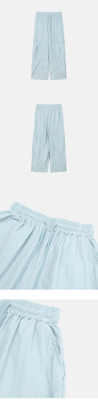 [4 colors] Nylon Pocket Pants