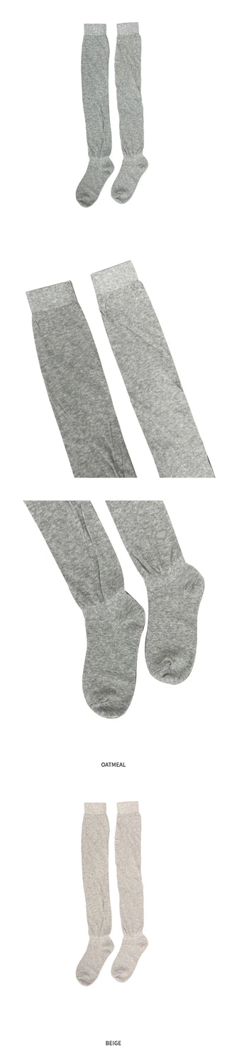 [4 colors] Wrinkle Knee Socks