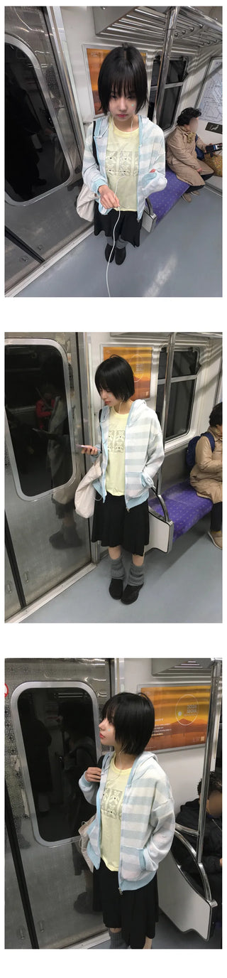 (3 colors) Printed Short-Sleeve T-Shirt