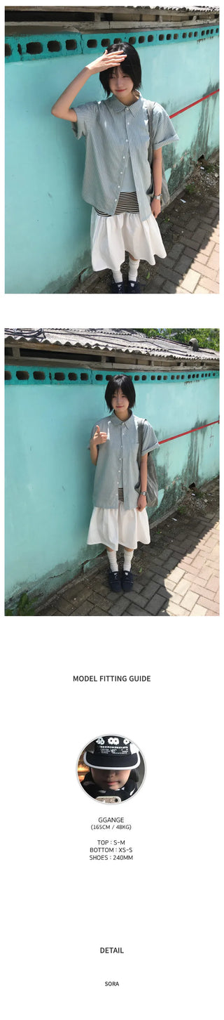 [3 colors] Short-sleeved T-shirt