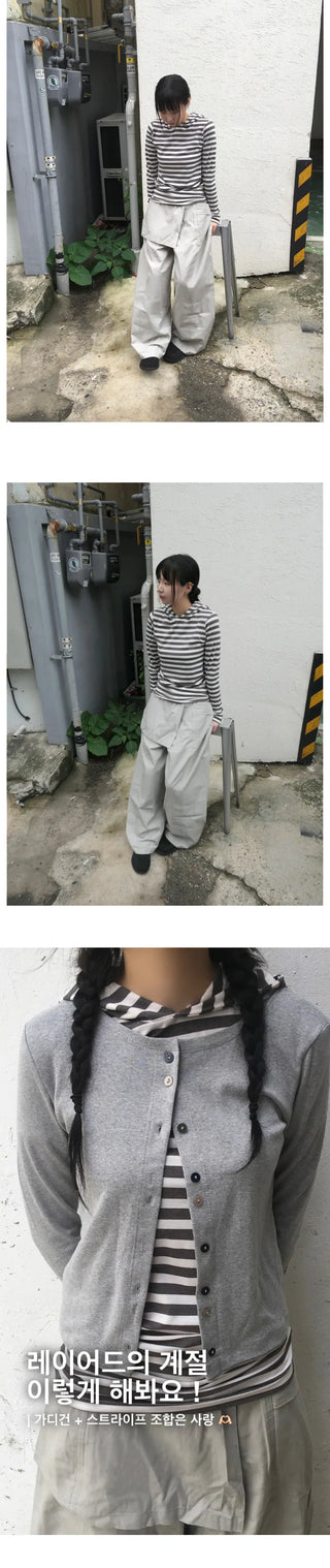 Striped Hooded Parka