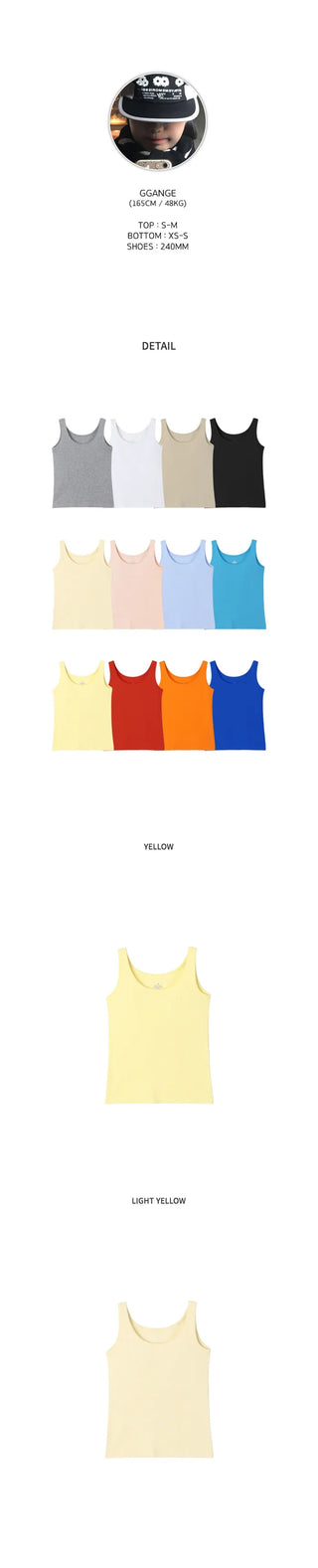 [12 colors] Sleeveless