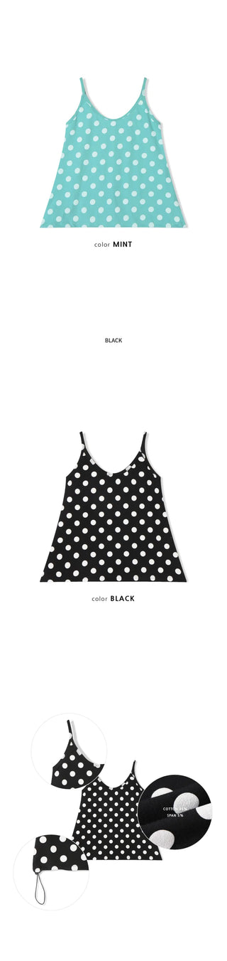 [5 colors] Dot String Camisole