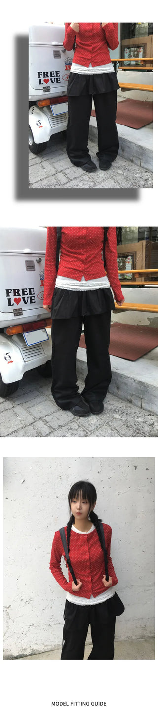 Wrap skirt pants