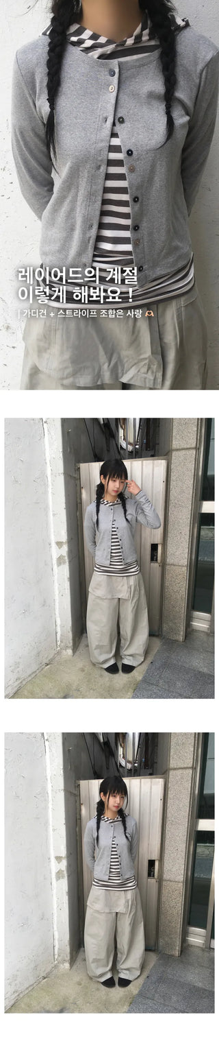 Button cardigan