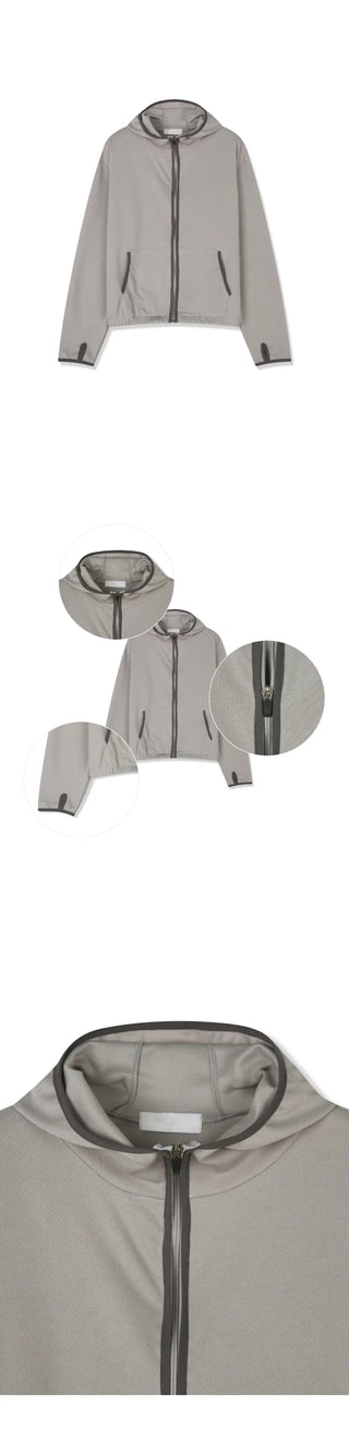 (4 colors) Light Waffle Zip-Up Hoodie