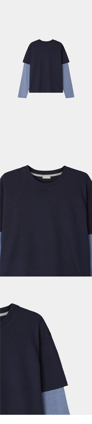 (4 colors) Layered T-shirt