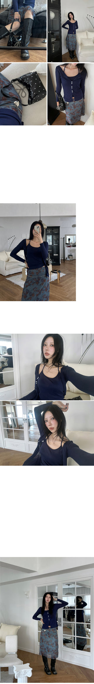 [5 colors] Halter Sleeveless Cardigan