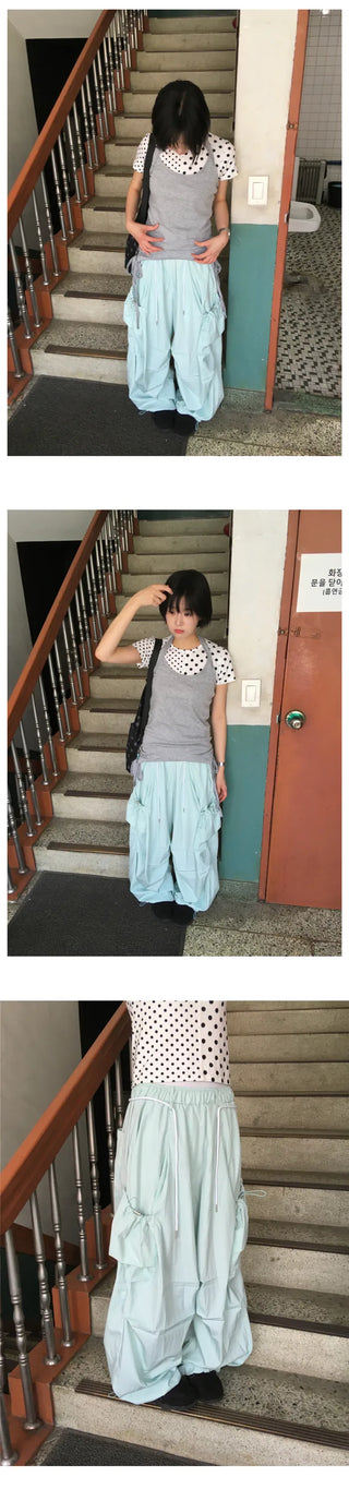 [3 colors] Cosmic Pocket Cargo Pants