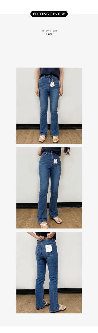signature slim boots cut denim