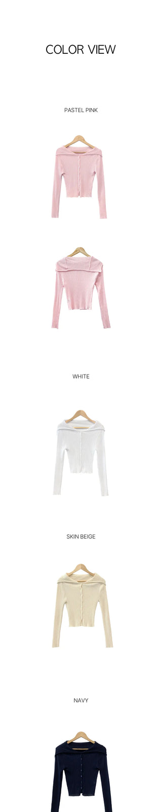 Summer Sailor Collar Cardigan (5 colors)