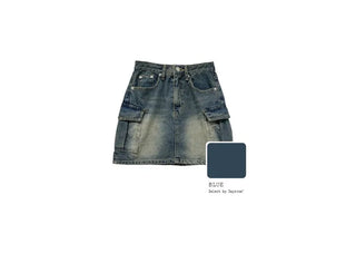 Pocket Vintage Cargo Skirt