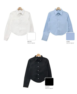 Semi-cropped shirt (3 colors)