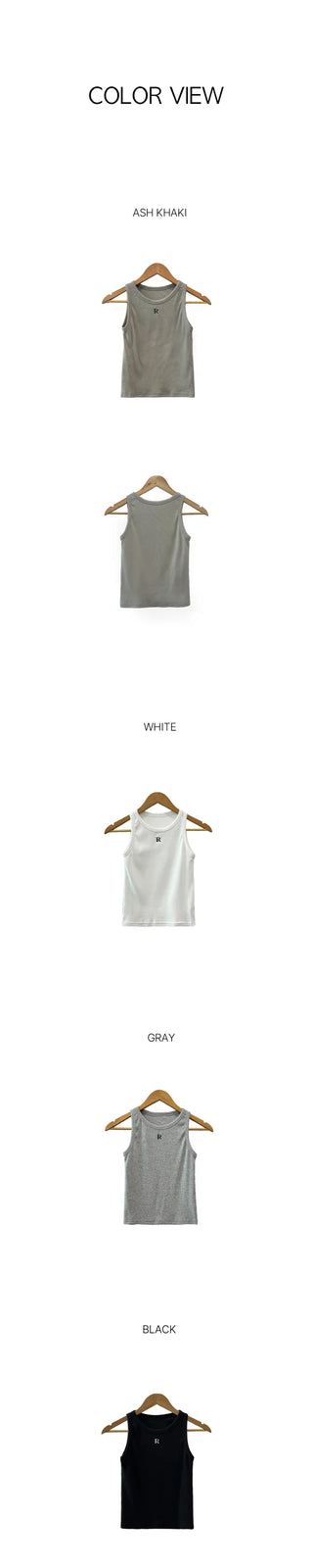 Day Slim Rib Sleeveless Top (4 colors)