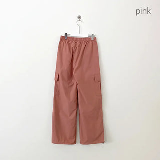 Summer Wide Elastic Training 2-Way Jogger String Cargo Pants