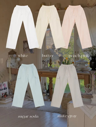 2-Way Wide Nylon Cargo Pants (5cm)
