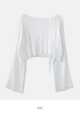 Summer cropped knit