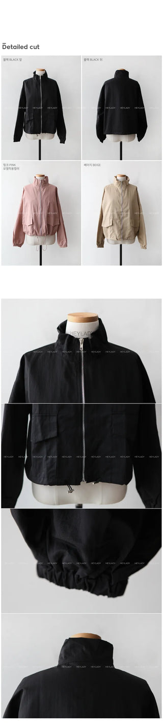 Pocket Cropped Hoodie
