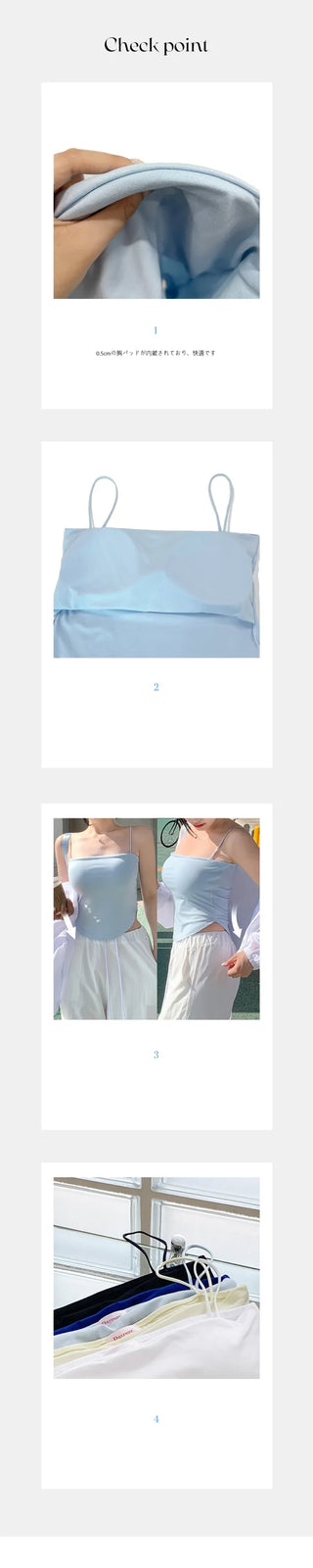 [Padded] Daily Sleeveless Top with Built-in Cups (5 colors)
