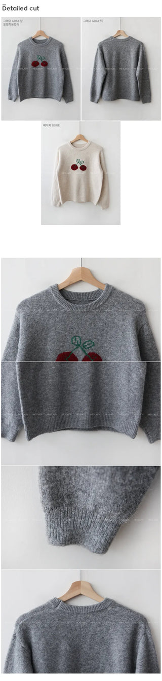 Cherry Wool Knit