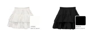 Tiered flared skirt (2 colors)