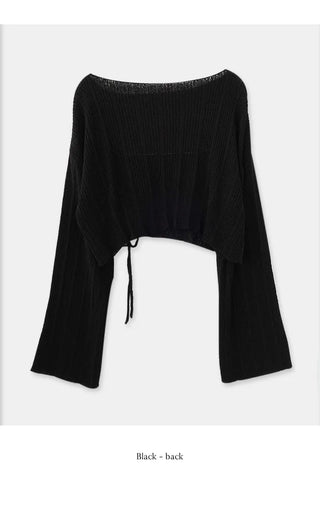 Summer cropped knit