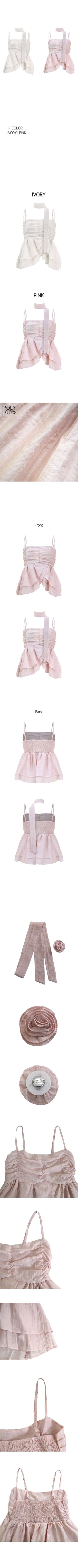 Scarf sleeveless blouse