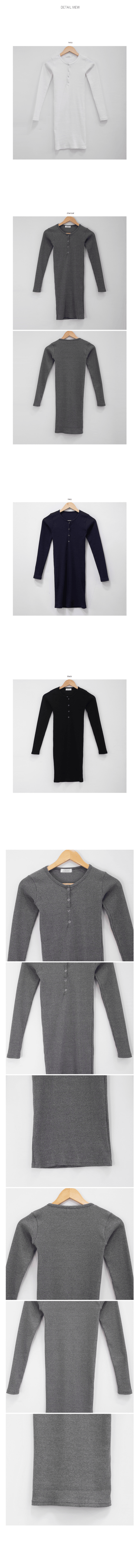 Button-up long-sleeved mini dress
