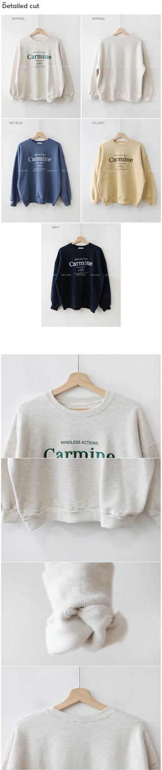 Fleece-lined sweatshirt