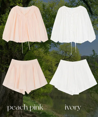 A-line flared mini skirt pants (2c)