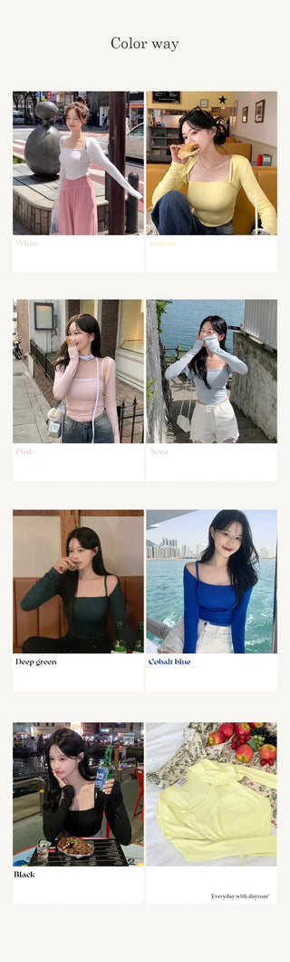 [SET] Sleeveless Bolero Set (7 colors)