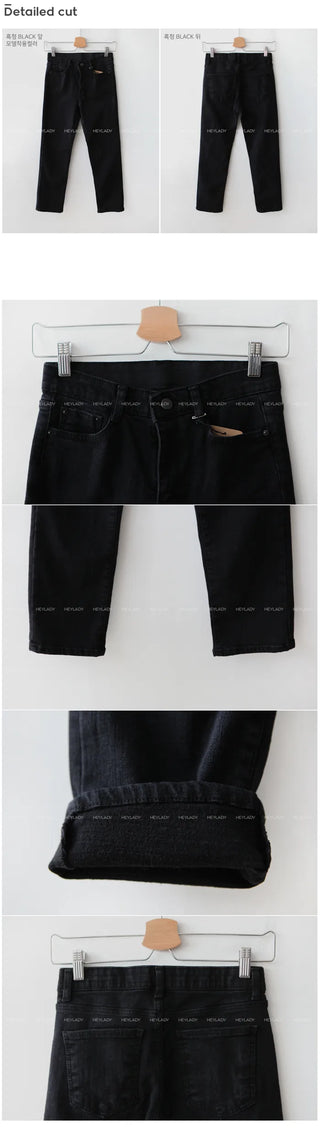 Fleece-lined straight pants