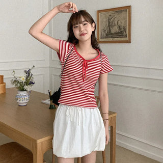 HIREKI Border Ribbon T-shirt