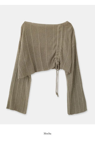 Summer cropped knit