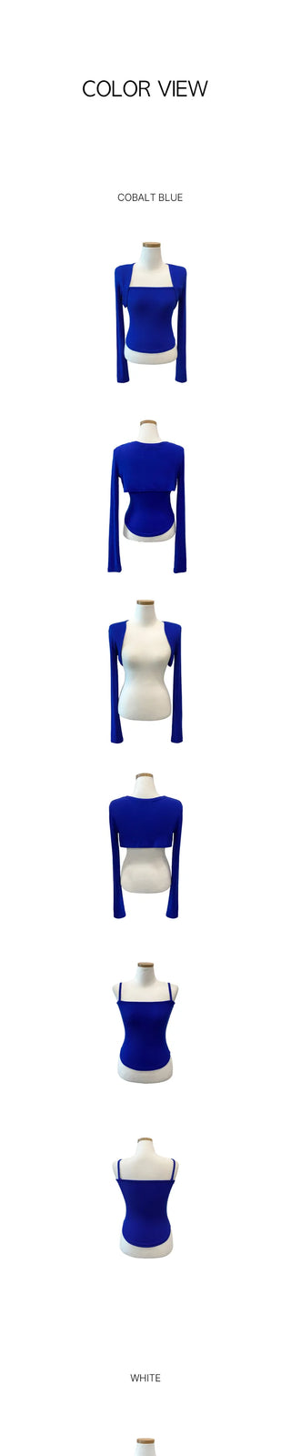[SET] Sleeveless Bolero Set (7 colors)