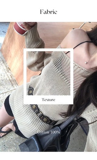 Wave sheer net mesh knit (5 colors)